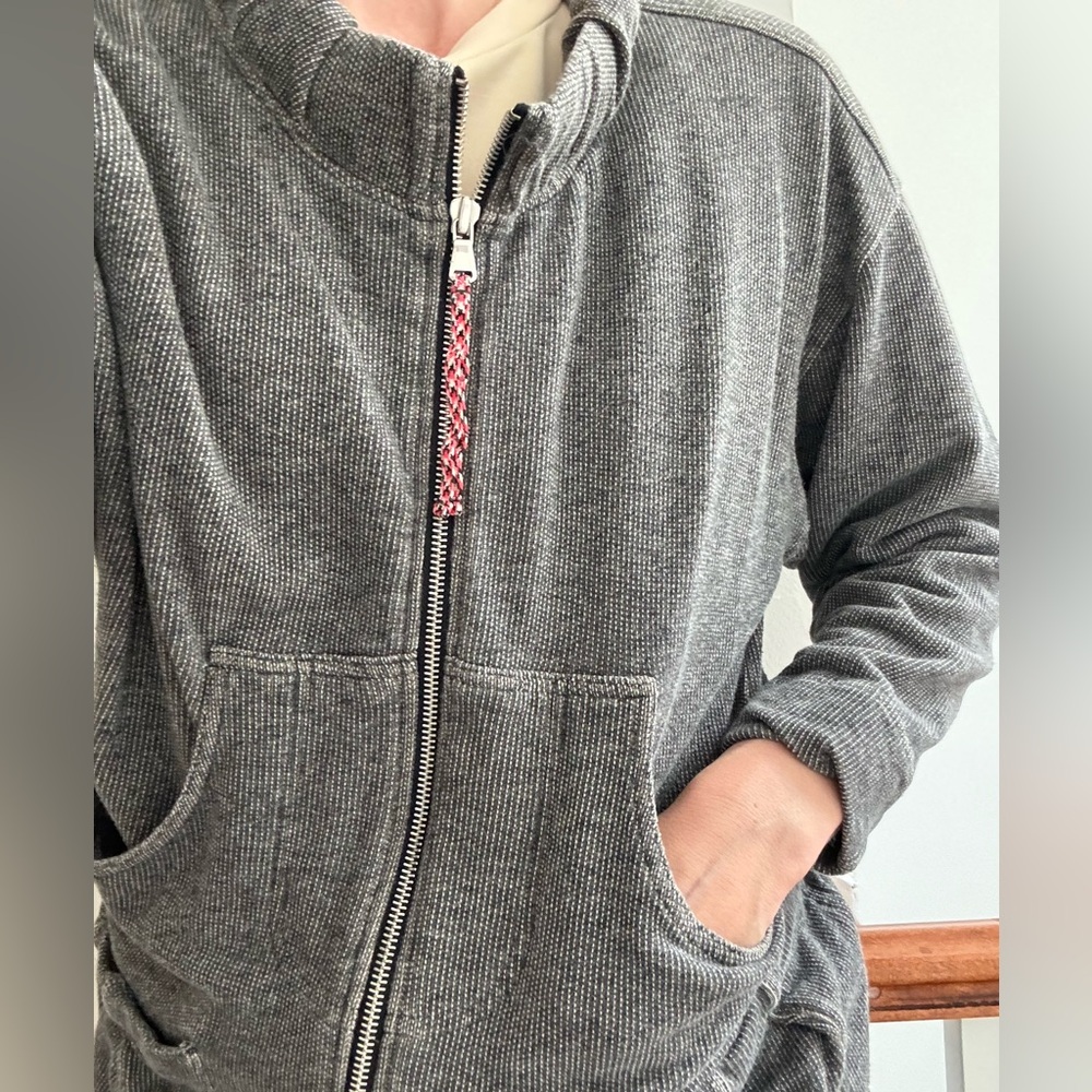 Marc Jacobs Zip Up Sweatshirt Grey & Beige XS/S/M
